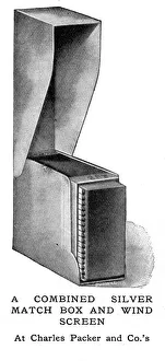 Packer Gallery: Match box with wind screen, World War One