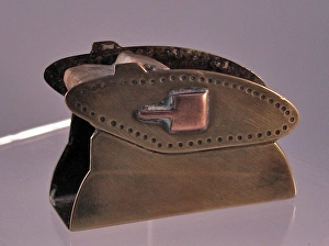 Images Dated 25th January 2012: Match striker in the form of a WWI tank
