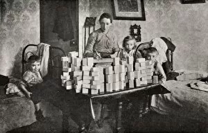 Slave Collection: Matchbox making at home, East End of London