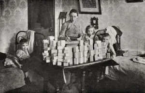 Slave Prints: Matchbox making at home, East End of London