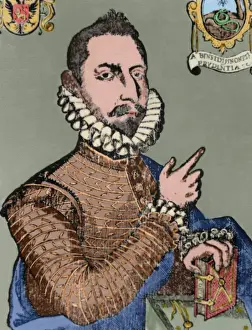 Goatee Prints: Mateo Aleman (1547-1615?). Spanish novelist and writer. Colo