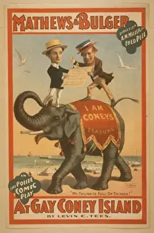 Mathews & Bulger in the polite comic play, At gay Coney Isla