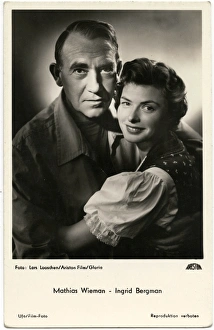 Images Dated 22nd May 2017: Mathias Wieman with Ingrid Bergman