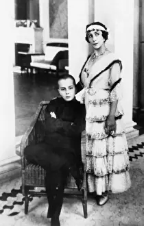 Mathilde Kschessinskaya with her son, Vladimir