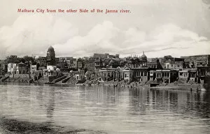 Pradesh Collection: Mathura City, India - viewed from other side of Jamna River