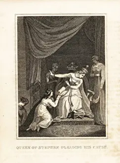 Pleading Prints: Matilda pleading King Stephen's cause with Empress Matilda
