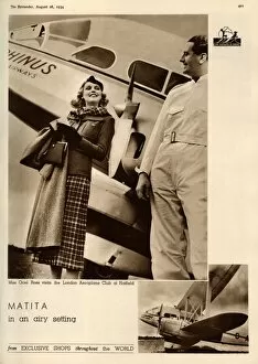 Images Dated 13th May 2016: Matita advertisement, London Aeroplane Club