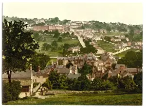 Matlock Prints: Matlock Bank showing hydropathic, Derbyshire, England