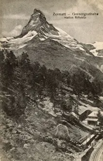 Zermatt Prints: The Matterhorn, Switzerland - Gornergrat Bahn - Riffelalp