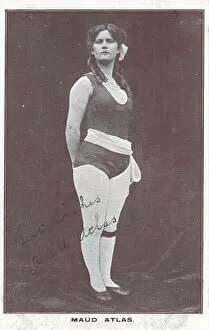 Maud Atlas music hall strongwoman