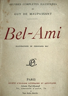 Biblioteca Gallery: Maupassant, Guy de (1850-1893). French writer. Title