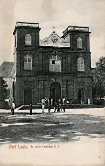 Mauritian Prints: Mauritius - Port Louis - St. Louis Roman Catholic Cathedral