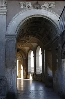 Castel Prints: Mausoleum of emperor Hadrian or Castle Sant Angelo. Rome