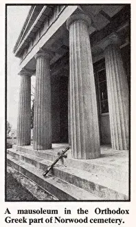 Norwood Prints: A Mausoleum in the Greek Orthodox Section of West Norwood Cemetery, London Date: 1976