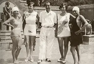 Swimsuits Prints: Max Dearly with bathing costume winners, French Riviera