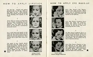 Max Factor make up booklet with Hollywood stars