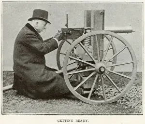 Maxim and his machine gun