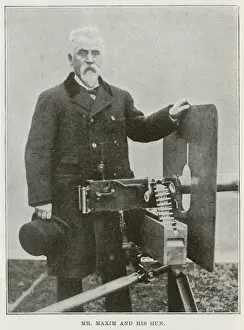 Hiram Prints: Maxim and his machine gun
