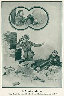 A Maxim Maxim, by Bruce Bairnsfather