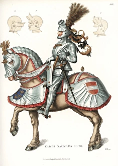 Artworksandappliancesfromthemiddleagestothe17thcentury Collection: Maximilian I, Holy Roman Emperor, in suit of armor