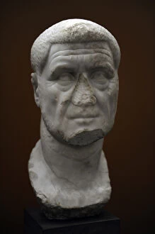 Anarchy Gallery: Maximinus Thrax (c. 173-238). Roman Emperor. Bust. Marble. C