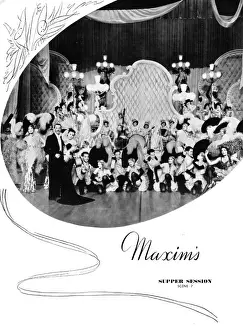 Fischer Prints: The Maxims scene in Montmartre a Minuit at the London Casin
