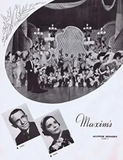 Fischer Prints: Maxims scene from supper show Montmartre a Minuit