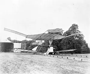 Maxims steam-driven biplane test rig 1894