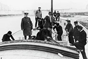Maxine Elliot oversees fitting out of a contracted barge