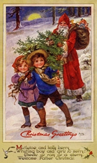 Girl Carries Presents
