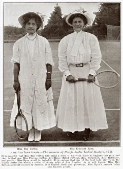 Images Dated 19th February 2020: May Sutton & Elizabeth Ryan May Sutton & Elizabeth Ryan