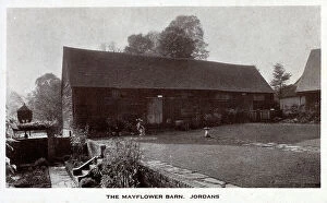 Pilgrim Collection: Mayflower Barn at Jordans, Buckinghamshire, England