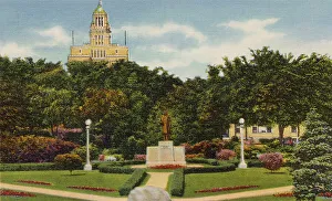 Clinic Prints: Mayo Park Gardens and Clinic, Rochester, Minnesota, USA Date: 1934