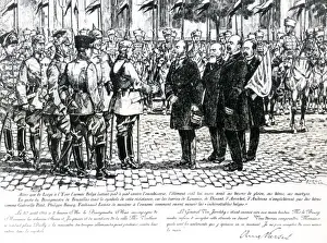 Mayor of Brussels encountering German invaders, WW1