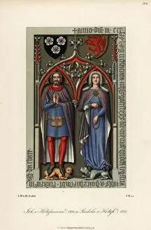 Mayor John Holzhausen and wife Guda, late 14th century