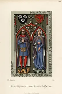 Mayor Prints: Mayor John Holzhausen and wife Guda, late 14th century
