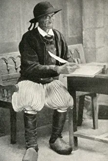 Images Dated 28th August 2018: Mayor signing documents, Brittany, Northern France