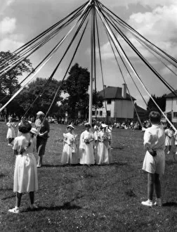 Images Dated 14th March 2011: Maypole Dancing