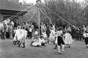 Maypole Gallery: Maypole dancing Blists Hill, Shropshire -2