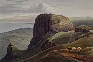 1828 Prints: McArts Fort from the Mountain to between the Fort and the C