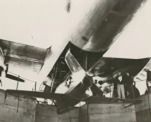 Goblin Prints: McDonnell XF-85 Goblin underneath its mothership