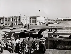 Mcdonnell Prints: McDonnell XP-67 -shown at its public debut, this fighte