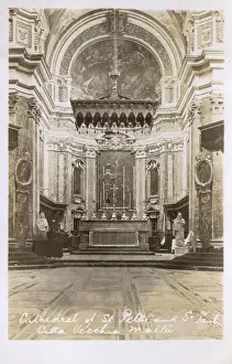 Mdina, Malta - St. Pauls Cathedral - Main altar
