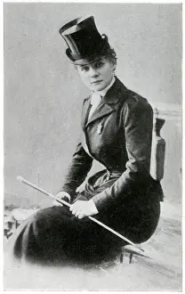 Hippodrome Prints: Mdlle. Milly Capell, famous equestrienne at the Hippodrome