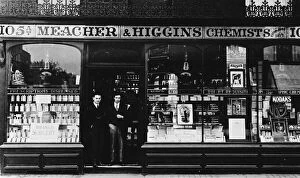 Higgins Collection: Meacher & Higgins, chemists, Crawford Street, London