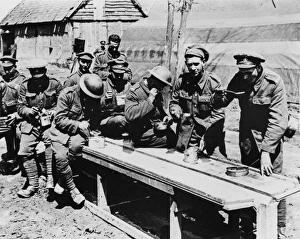 Mealtime at the front in 1917