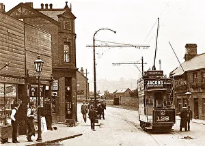 Leeds Prints: Meanwood tram terminus Leeds