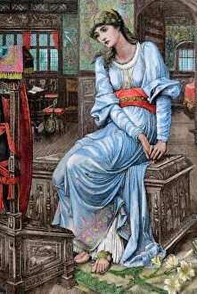 Images Dated 29th June 2014: Mechthild of Magdeburg (1207-1282 / 1294). Medieval mystic. En