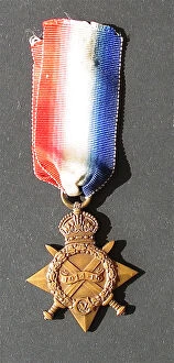 Images Dated 28th March 2011: Medal - 1914 / 15 Star Awarded to 457 Private Andrew Loan