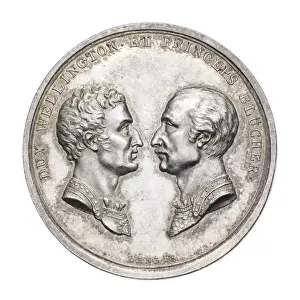 Medal commemorating Wellington and von Blucher